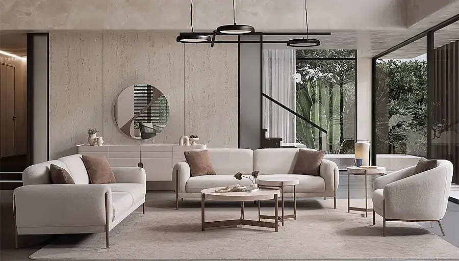 Sima Modern Sofa Set - 1