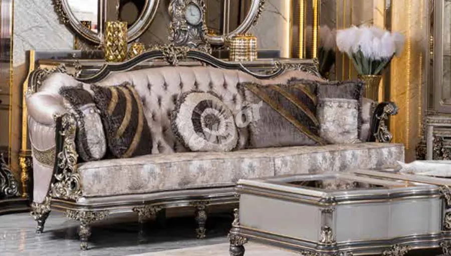 Sonya Taçlı Avangarde Üçlü Koltuk - 1