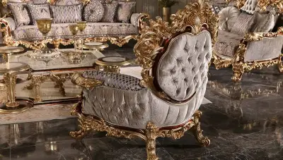 Sultan Klasik Koltuk Takımı - 6