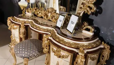 Sultan Krem Klasik Yatak Odası - 6