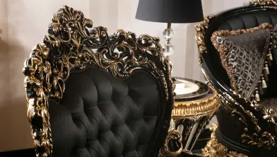 Tandiya Black Sofa Set - 4