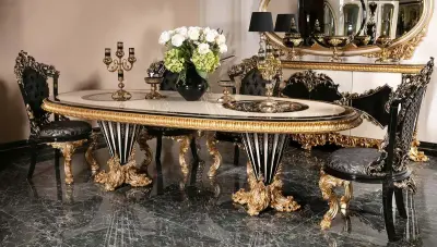  Tandiya Black Classic Dining Table - 2