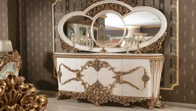 Tandiya Varaklı Klasik Konsol + Ayna - 1