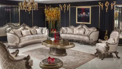 Topkapı Klasik Üçlü Koltuk - 2