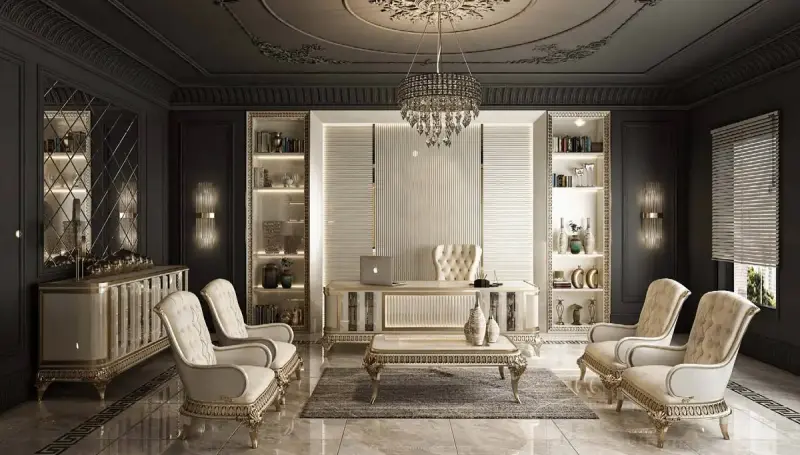 Valentina White Office Room - 1