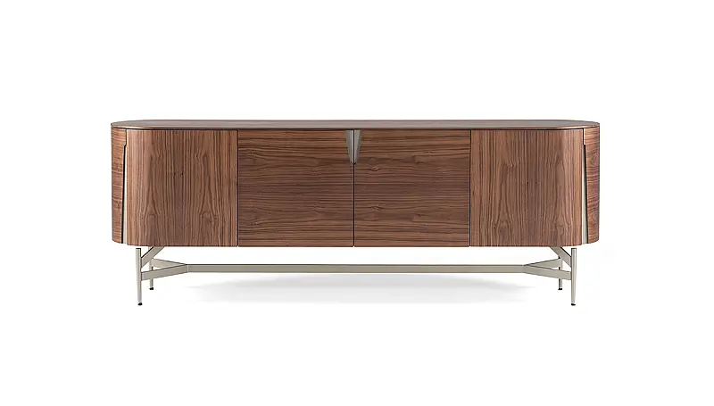 Varena Walnut Modern Console - 2