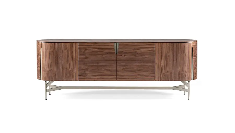 Varena Walnut Modern Console - 2