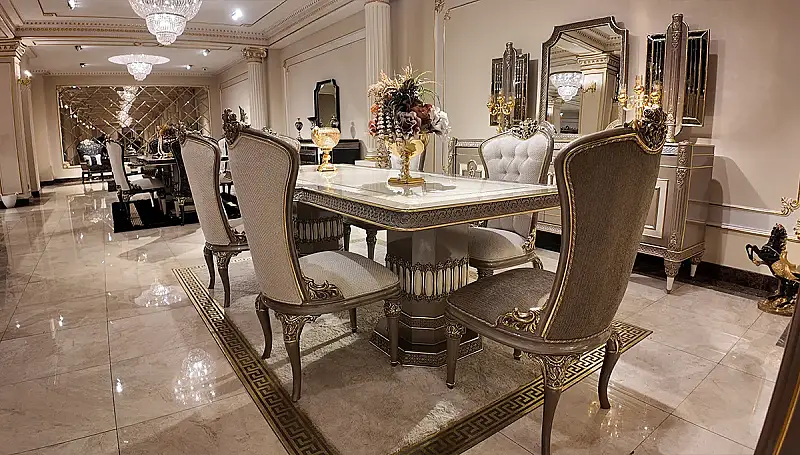 Varna Grey Luxury Dining Table