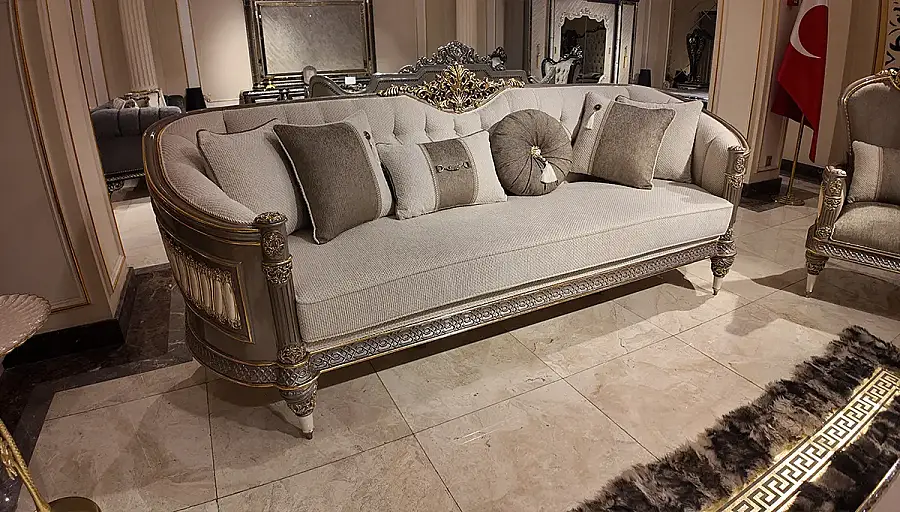 Varna Grey Luxury Sofa Set - 2