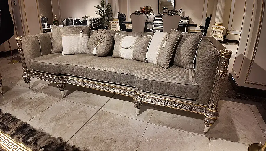 Varna Grey Luxury Sofa Set - 3