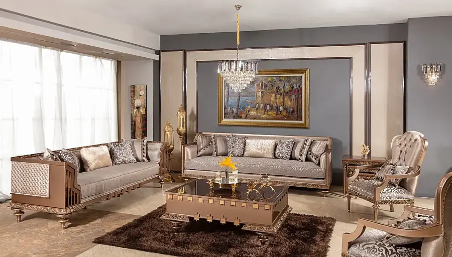 Velur Avant-garde Sofa Set - 1