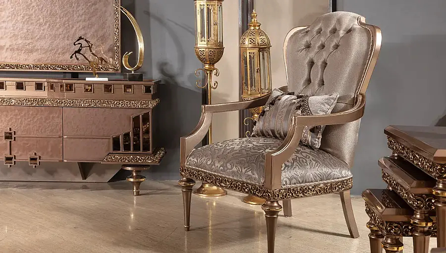 Velur Avant-garde Sofa Set - 4