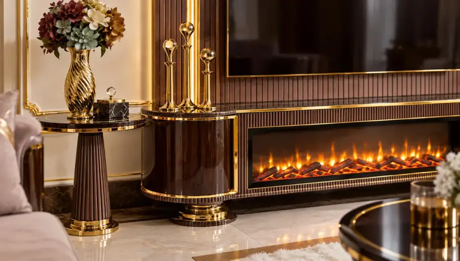 Vento TV Unit with Fireplace - 3