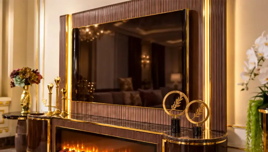 Vento TV Unit with Fireplace - 4