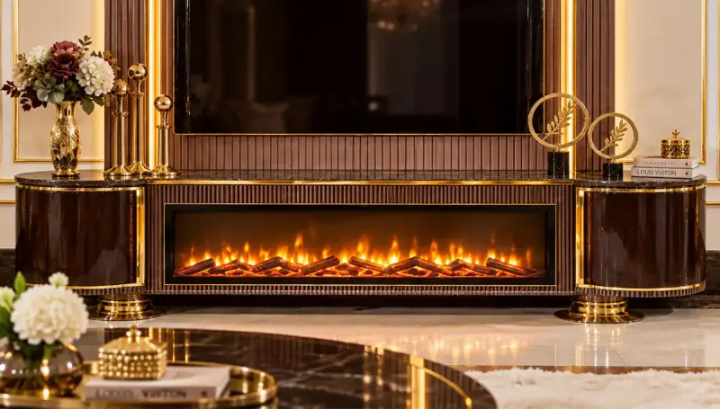 Vento TV Unit with Fireplace - 5