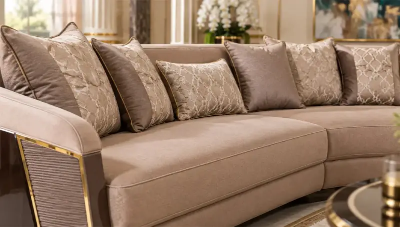 Vesta Luxury Corner Sofa Set - 3