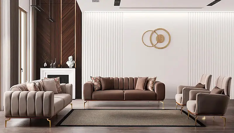 Vesta Modern Sleeper Sofa Set - 1