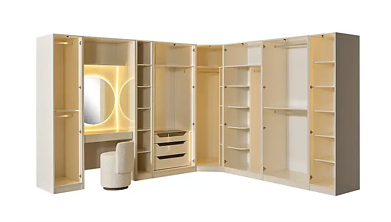 Vienna Modern Corner Wardrobe - 2