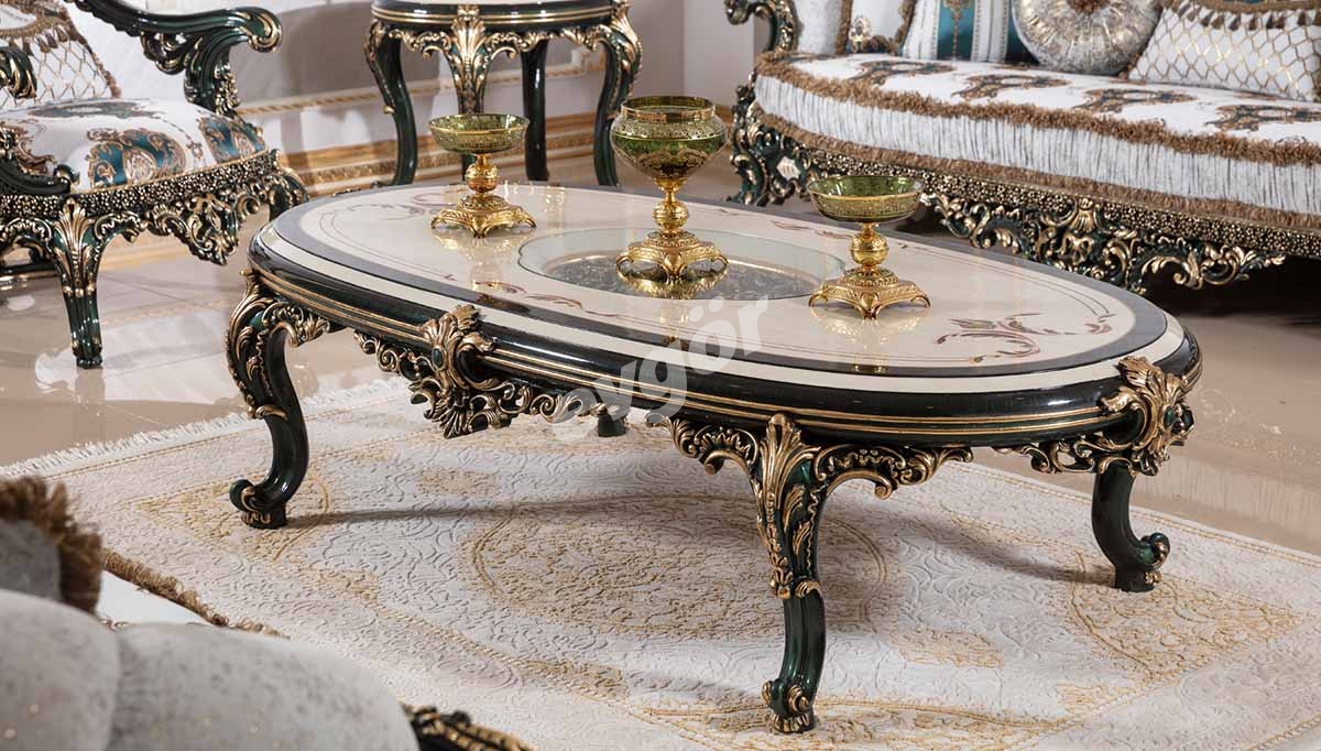 Viyola Yeşil Klasik Orta Sehpa - 1