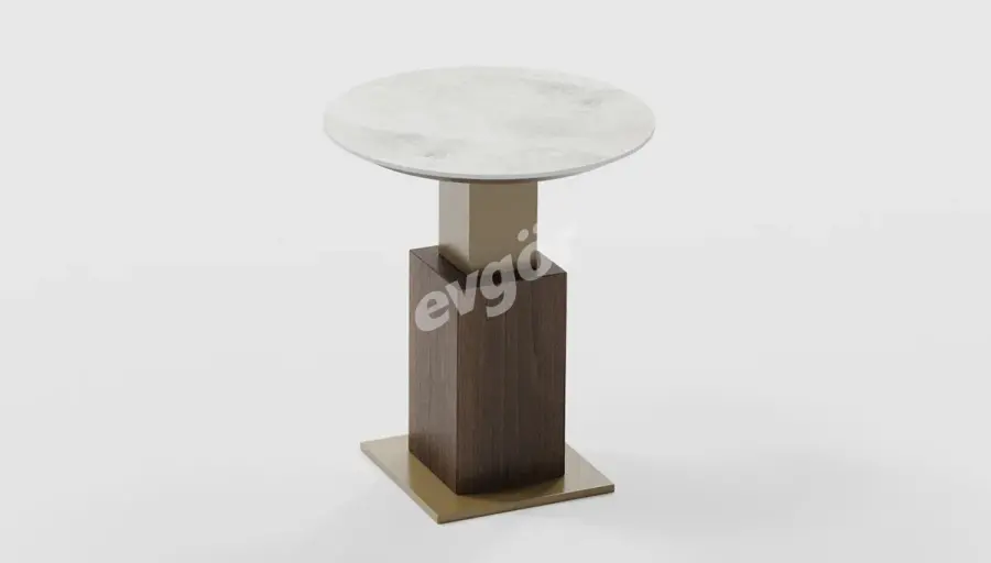 West Seramik Yuvarlak Yan Sehpa - 2