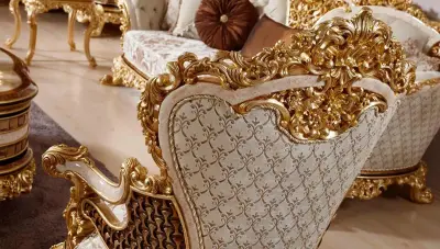 Zerano Carved Sofa Set - 4