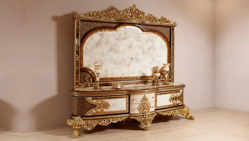 Zerano Carved Sofa Set - 7