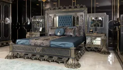 Fethiye Mavi Klasik Yatak Odası - Thumbnail