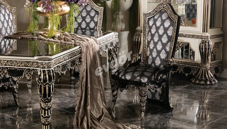 Fethiye Siyah Klasik Sandalye - 1