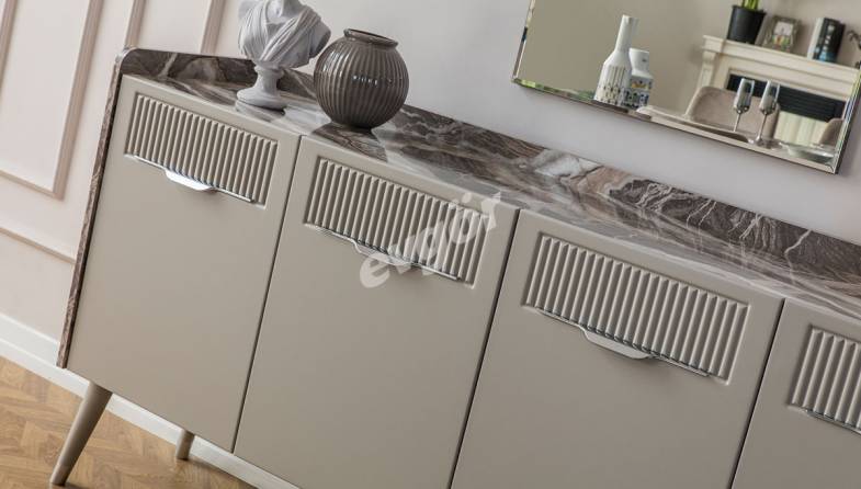 Adelya Krem Modern Yemek Odası - 5