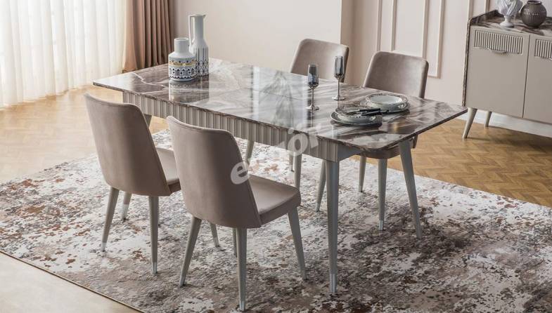 Adelya Krem Modern Yemek Odası - 2