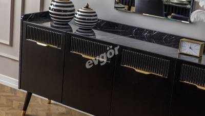 Adelya Siyah Modern Yemek Odası - 5