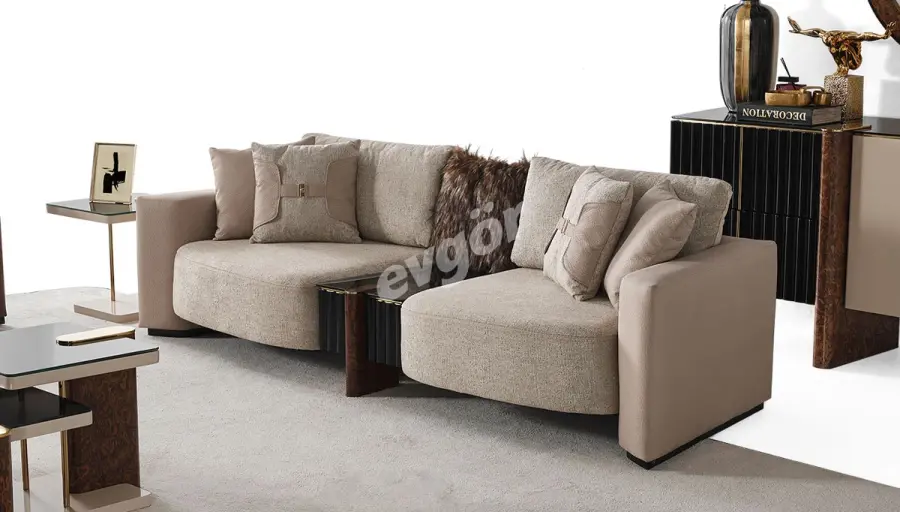 Ahsen Modern MDF'li Üçlü Koltuk - 1