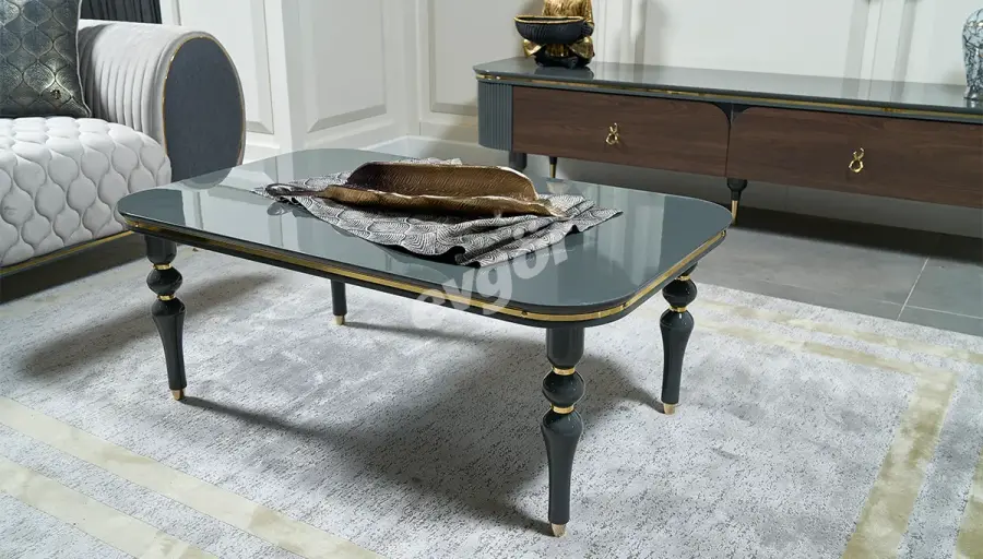 Akron Modern Krem Koltuk Takımı - 8