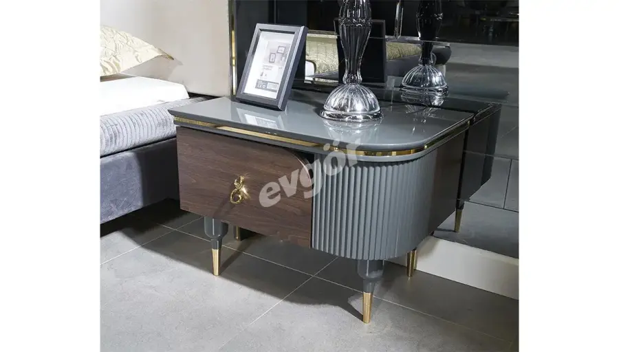 Akron Modern Krem Yatak Odası - 5