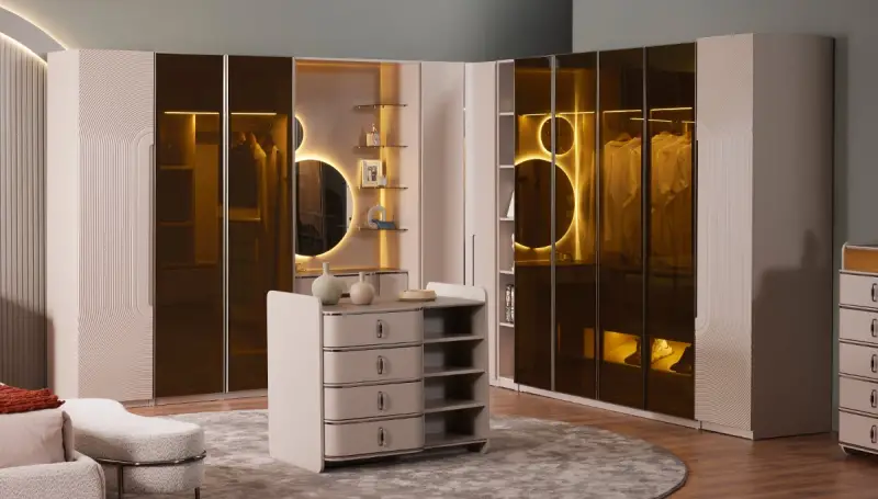 Armoire d'Angle Moderne Eyfel - 1