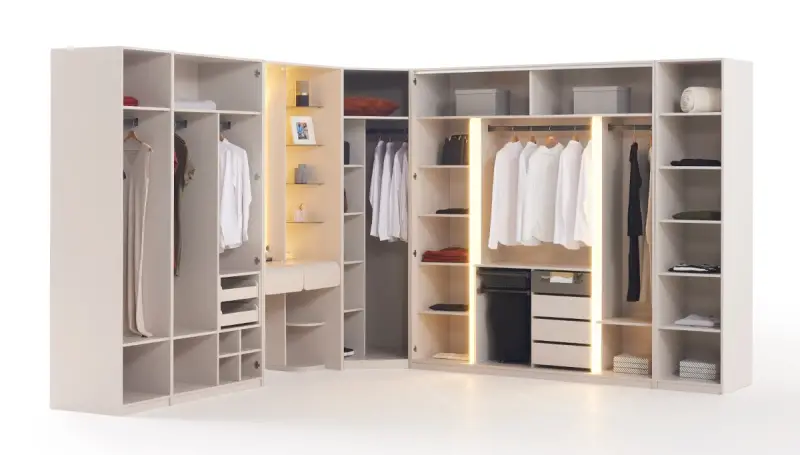 Armoire d'Angle Moderne Lovera - 4