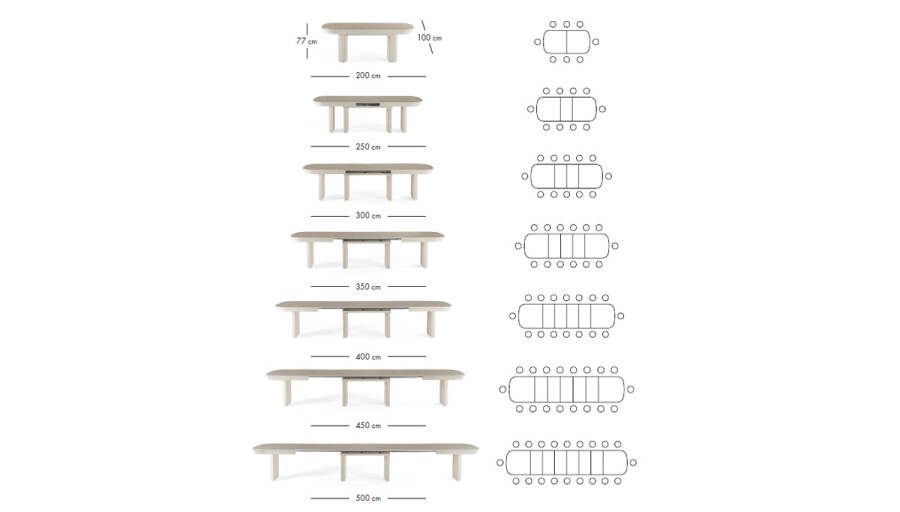 Table Ovale Extensible Asila - 7