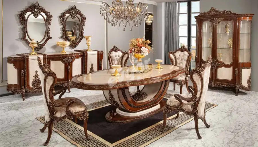 Asya Ceviz Klasik Yemek Odası - 1