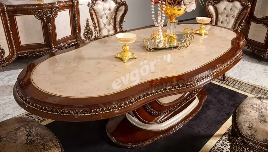 Asya Ceviz Klasik Yemek Odası - 3