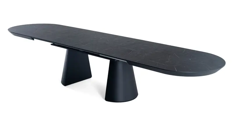 Table Ovale Extensible en Surface Pierre Barlas - 3
