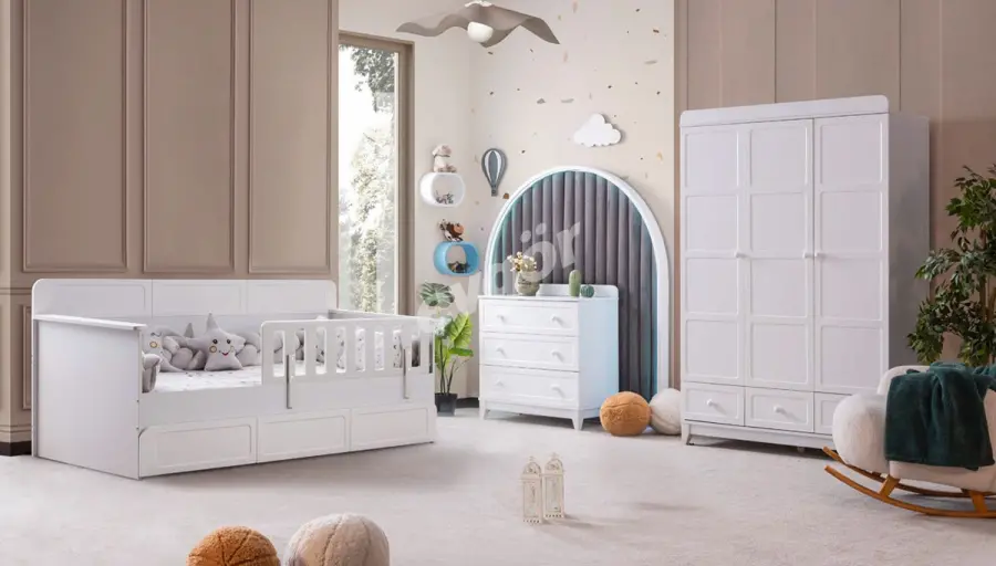 Beril Beyaz Çocuk Odası - 1