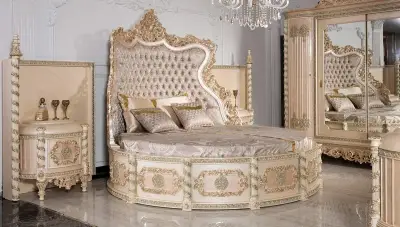 Beyazıt Krem Klasik Yatak Odası - 2