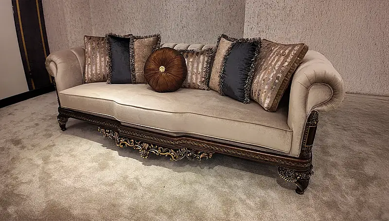 Canapé Chesterfield Avant-Garde Noyer Aledo