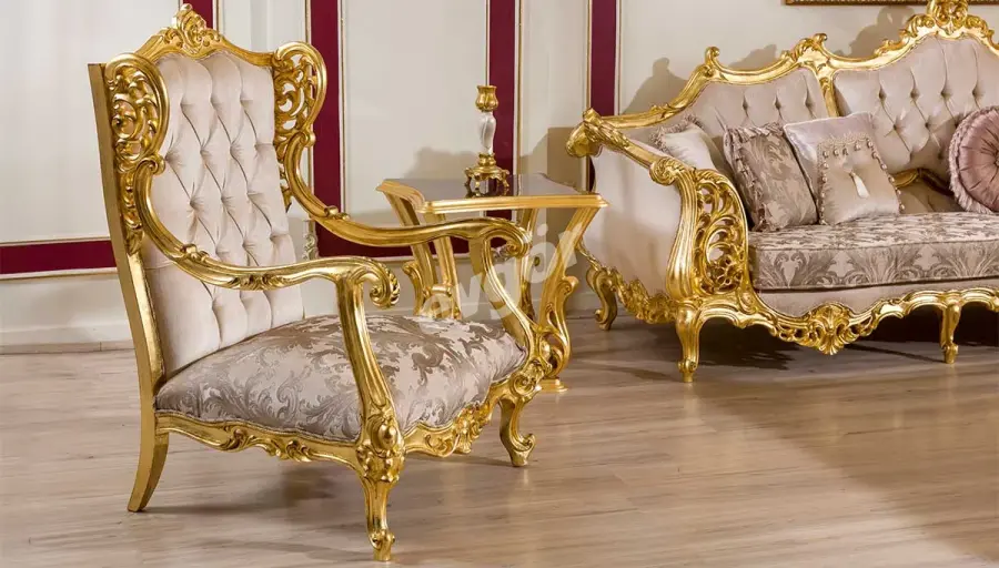 Cihangir Ceviz Klasik Berjer - 1