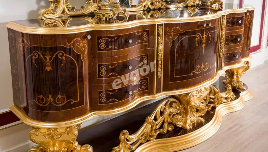 Cihangir Ceviz Klasik Yemek Odası - 5