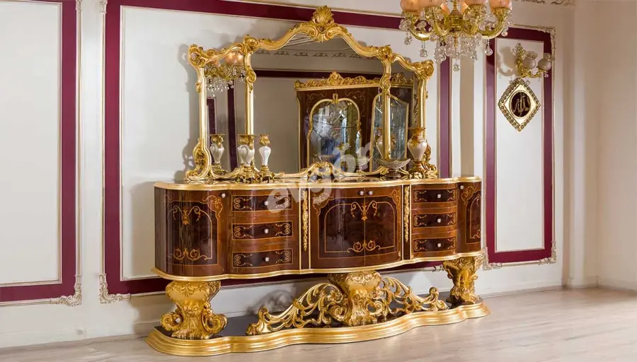 Cihangir Ceviz Klasik Yemek Odası - 4