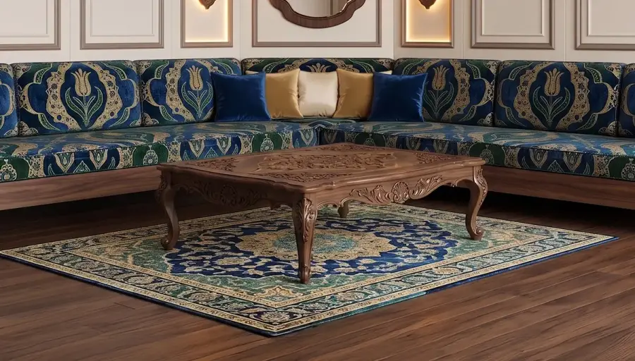Coin Oriental en Bois Erguvan - 5