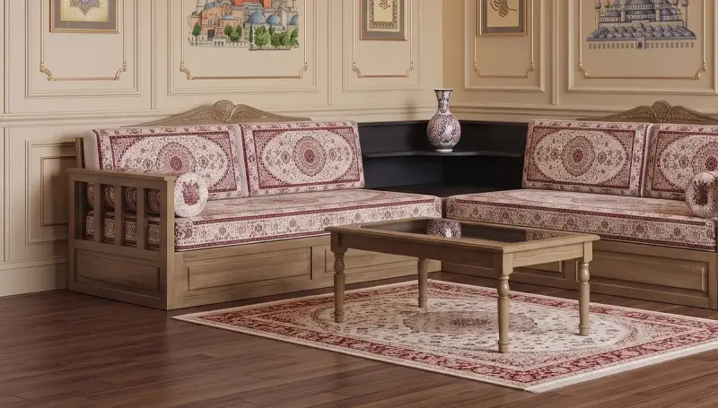Coin Oriental en Bois Karatay - 4