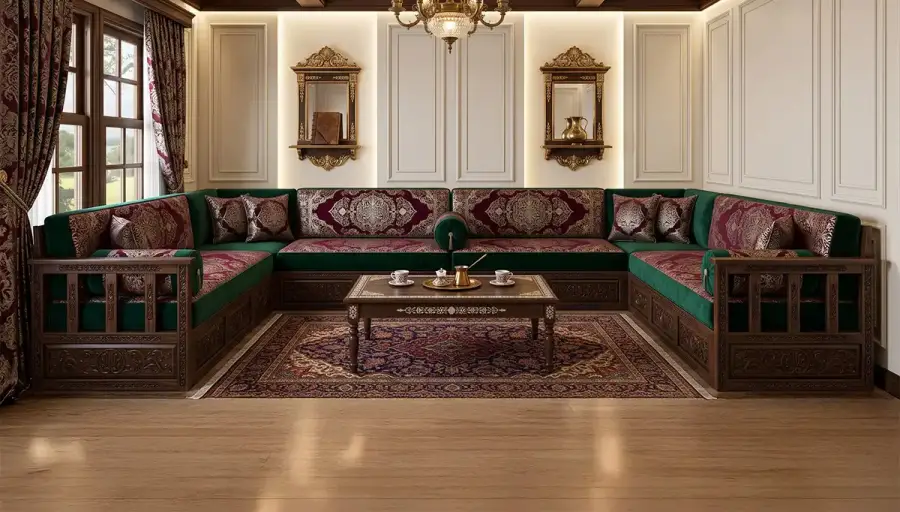Coin Oriental en Bois Rumi - 1