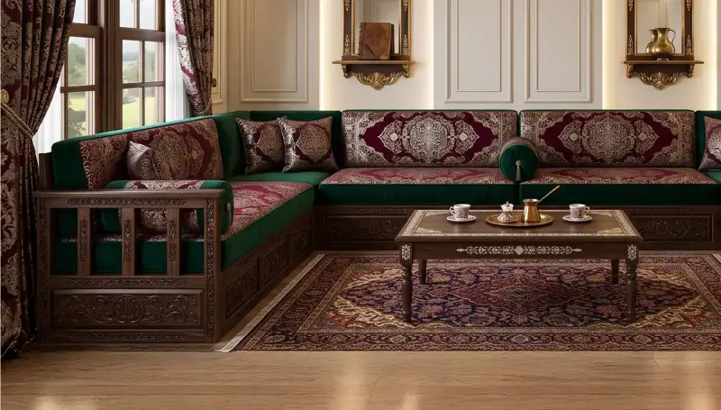 Coin Oriental en Bois Rumi - 4
